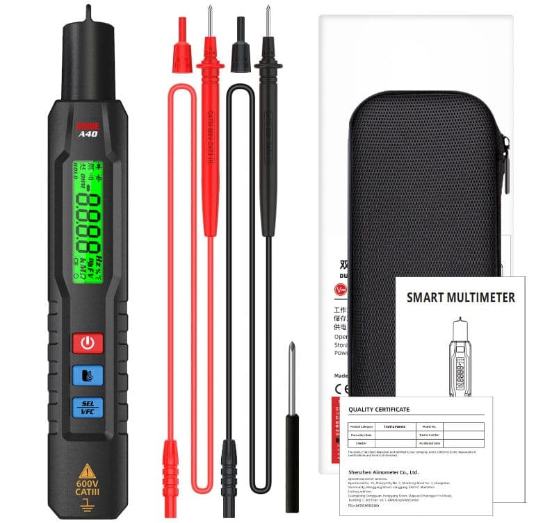 Bside A40 Infrared Thermometer 600v Smart Digital Multimeter Pen Type Vfc Variable Frequency Voltage Tester, στα 5,51€, από το Banggood