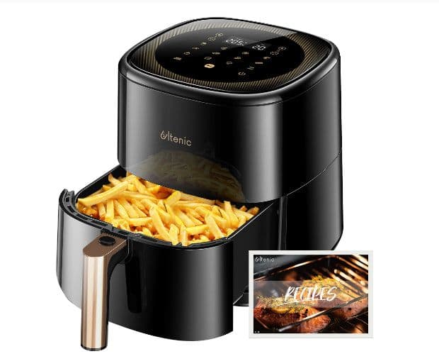Ultenic K10-E Air Fryer 5L/5.3QT Oil Free User-Friendly Design 11 Preset Cooking Menu 3D HF Circulation, στα 58,96€, Bangood (Αποθήκη Τσεχίας)