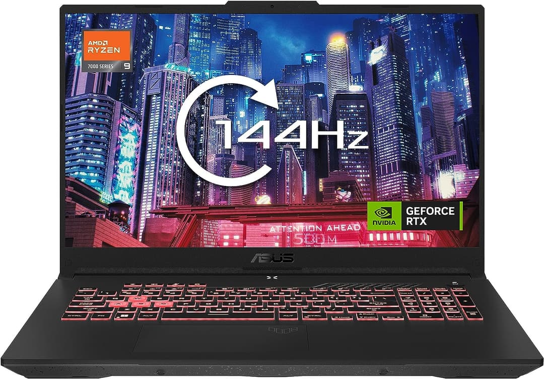 Asus TUF A17 FA707XI (17.3" FHD IPS 144Hz / Ryzen 9 7940HS / 16GB / 512GB / RTX 4070 / Windows 11 / QWERTY UK)