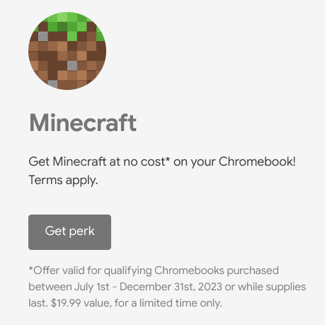Δωρεάν το Minecraft: Pocket Edition για επιλεγμένες συσκευές Chromebook