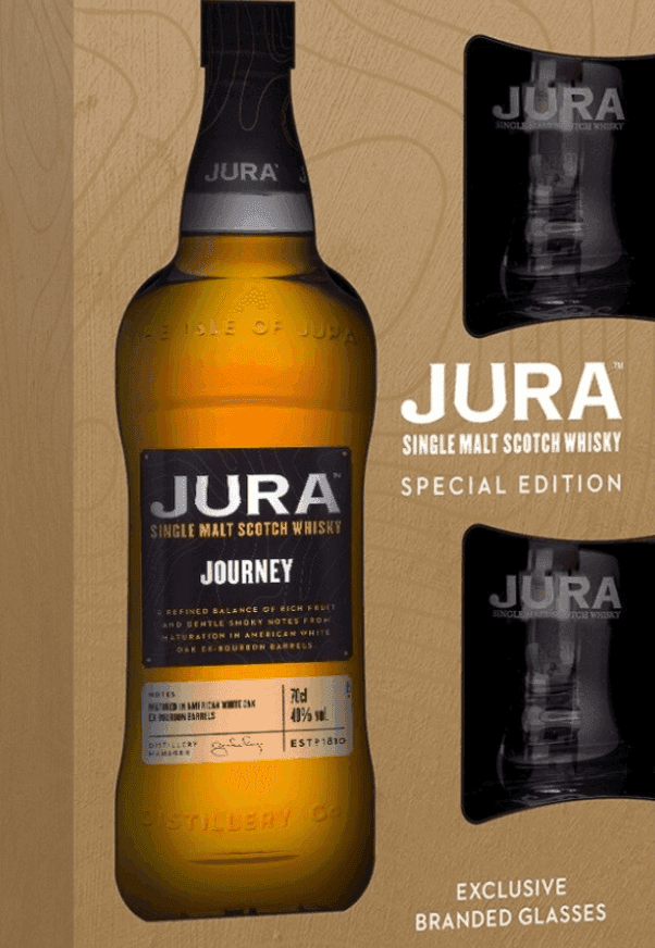 Ουίσκι Σκωτίας Jura Journey Single Malt 700ml + 2 Ποτήρια Δώρο