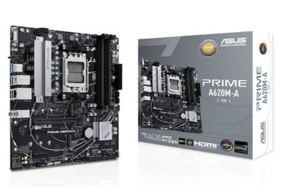Asus Motherboard A620M PRIME A-CSM (A620/AM5/DDR5), στα 79,90€, από το ΠΛΑΙΣΙΟ (3 χρόνια εγγύηση)