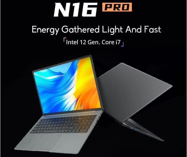 Ninkear N16 Pro 16in 2k, Laptop Intel Core i7-1260P, 32GB DDR4, 2TB SSD, Windows 11 Home, WiFi 6, Bluetooth 5.0, στα 593,99€, Geekbuying, (Ευρωπαϊκή αποθήκη)