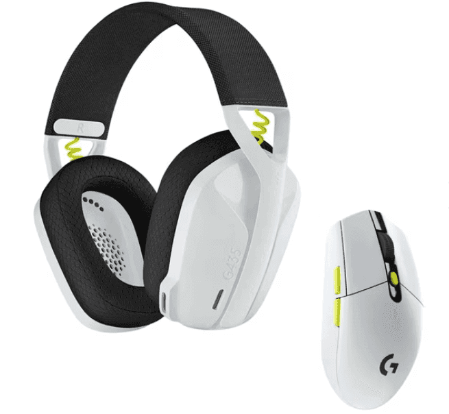 Logitech G435 Gaming Ασύρματα Ακουστικά & Logitech G305 Gaming Ασύρματο Ποντίκι White/Lime, στα 45€