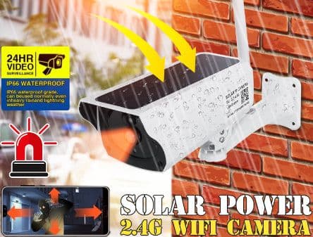 1080P HD Solar Powered Wifi Security IP Camera Wireless Outdoor Waterproof IP67, στα 25,29€, από το Banggood
