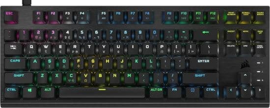 Corsair K60 Pro TKL RGB Gaming Μηχανικό Πληκτρολόγιο Tenkeyless 