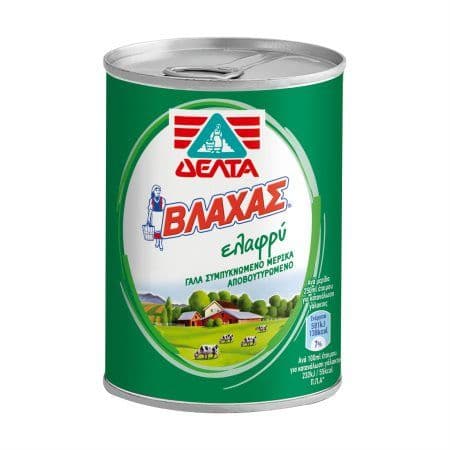 Γάλα ΒΛΑΧΑΣ Εβαπορέ Ελαφρύ 4% Λιπαρά 410gr