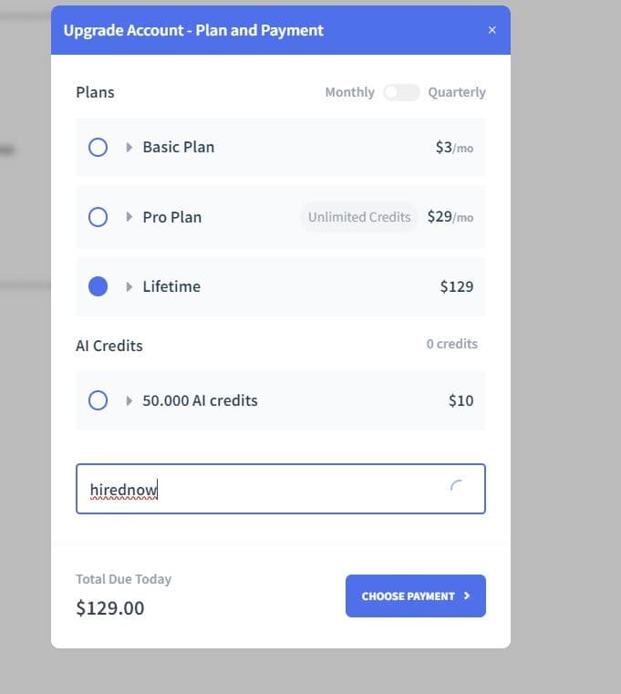 Rezi Ai lifetime full access (δημιουργία CV και Cover Letter)