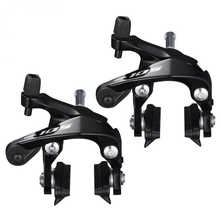 Δαγκάνες  Shimano 105 (ζευγάρι) και τακάκια Shimano R55C4 για ποδήλατα δρόμου