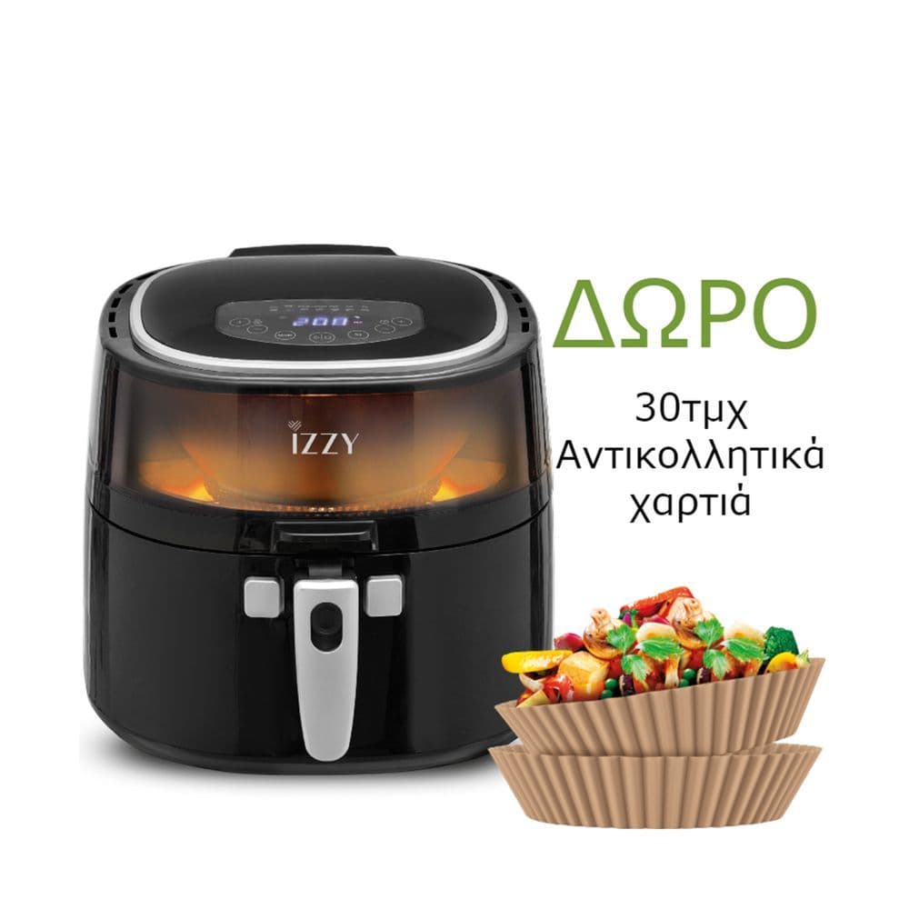 Φριτέζα αέρος Izzy 8215 XΧL 9L Digital 1800w με αναδευτήρα 79 ευρώ