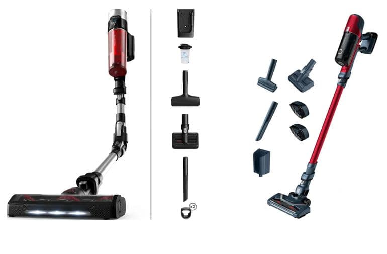 Σκούπα Stick ROWENTA RH2077WO X-Force Flex 9.60 18 V 0.4 L - Κόκκινο, στα 199€ και Σκούπα Stick ROWENTA X-PERT 6.60 ANIMAL CARE RH6879WO 18 V 0.55 L Κόκκινο, στα 149€, Public