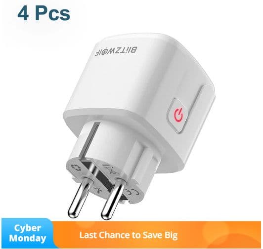 [4 Pcs] BlitzWolf® BW-SHP15 Zigbee 3.0 16A 3680W Smart Plug Wireless Power Socket Compatible With Amazon Alexa/Google Assistant, στα 31,94, Banggood