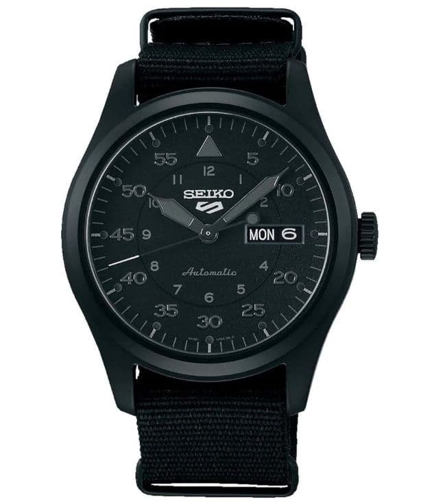 Ανδρικό Αυτόματο Ρολόι Seiko 5 SRPJ11K1, | Black Dial | Black Nylon Strap στα 226,11€, από Amazon.co.uk