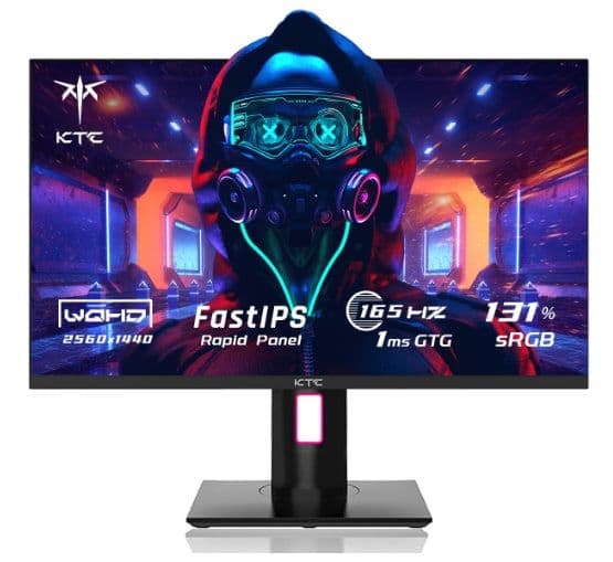 KTC H27T22 27'' Gaming Monitor, 2K, 165Hz AUO 8.2 Fast IPS,1ms GTG, 99% sRGB HDR10 Compatible with FreeSync G-SYNC, στα 210.16€, Geekbuying