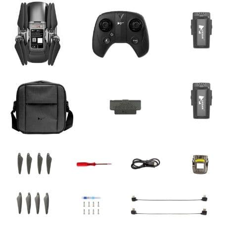 Hubsan BlackHawk1 GPS 9KM FPV Support 4G, 4K 30fps HD Camera 3-axis Gimbal 37mins Flight Time, 2 Batteries Combo - 2*3200mAh Batteries στα 266.15, Banggood