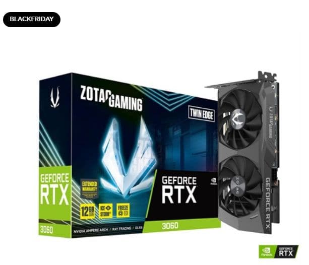 Zotac VGA GeForce RTX 3060 Twin Edge 12 GB, στα 219€, από το ΠΛΑΙΣΙΟ