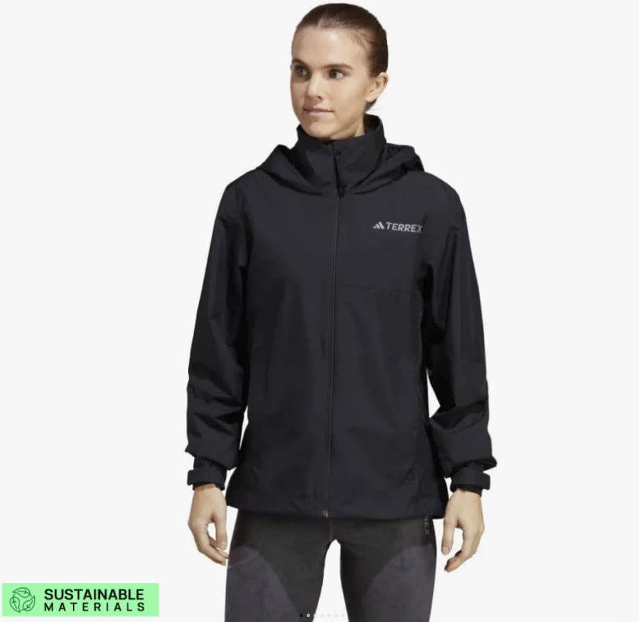 Γυναικείο adidas Performance TERREX MULTI RAIN.RDY 2-LAYER RAIN JACKET Μαύρο, στα 60€, από το Zakcret Sports