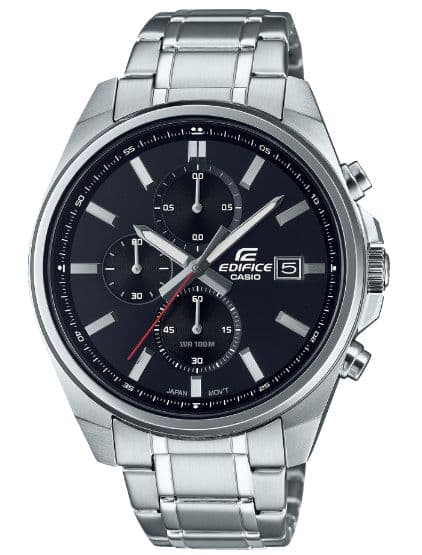 Casio Edifice EFV-610D-1AVUEF Ανδρικό Ρολόι Χρονογράφος Μπαταρίας με Ασημί Μεταλλικό Μπρασελέ, 43mm, στα 74.49, Amazon.es