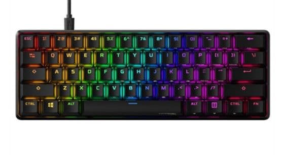 HyperX 60 Alloy Origins Gaming Μηχανικό Πληκτρολόγιο 60% με HyperX Aqua διακόπτες και RGB φωτισμό, στα 59,90€, από το ΠΛΑΙΣΙΟ