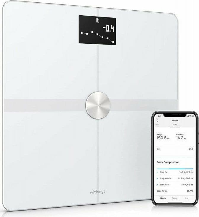 Withings WBS05 Body+ Smart Ζυγαριά με Λιπομετρητή σε Λευκό χρώμα