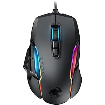 [Wired gaming mouse] Roccat Kone AIMO Remastered [Black & White]