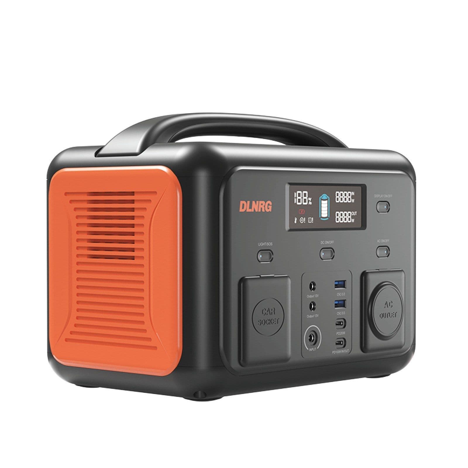 DLNRG B500 Portable Power Station 518.4Wh/19.2V LiFePO4