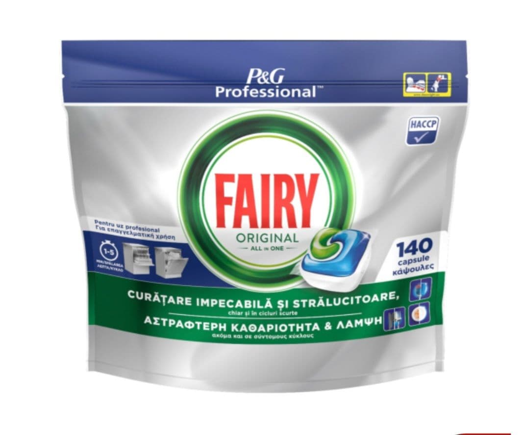 Fairy All in One ταμπλέτες 140τμχ.