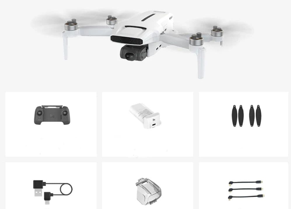 FIMI X8 Mini V2 Drone (9KM FPV With 4K Camera, 37mins Flight Time, πορτοκαλί χρώμα με 2 μπαταρίες)  στα 250,96€, Banggood