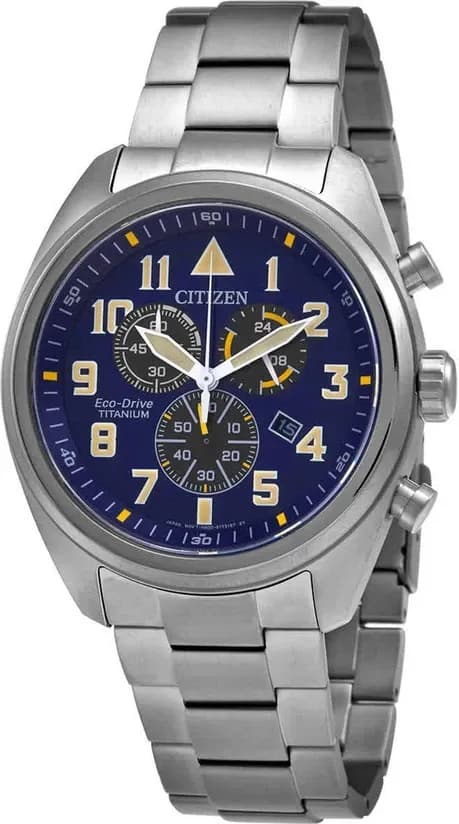 [Chronograph Watch] Citizen Garrison Super Titanium Eco-Drive Chronograph with Sapphire Glass 44mm (AT2480-57L)