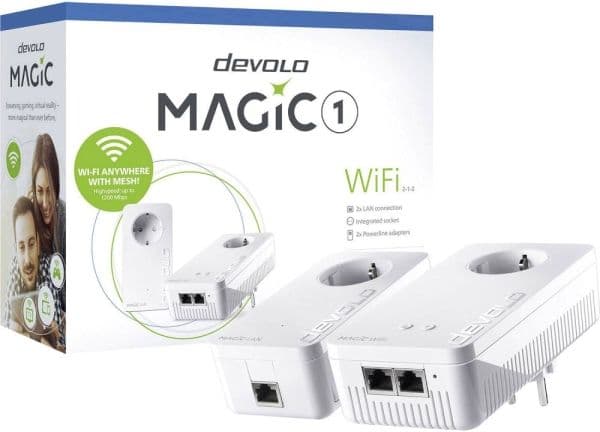 Devolo Magic 1 8366 Powerline Ενσύρματη/Ασύρματη Σύνδεση Passthrough με 2 Θύρες Ethernet