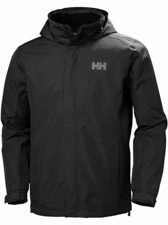 [Windproof / Rainproof Jacket] Helly Hansen Men's Dubliner Jacket - Black [M, XL, XXL, 3XL]