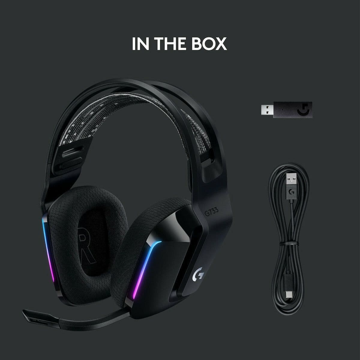 [Wireless Gaming Headset] Logitech G733 LIGHT SPEED [Black]