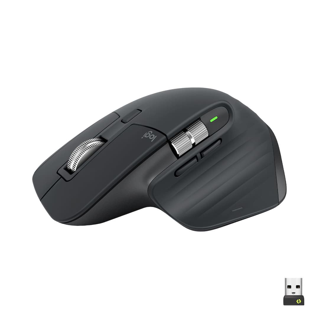 [Wireless Mouse] Logitech MX Master 3S, Quiet Click, wireless + bluetooth [Graphite]
