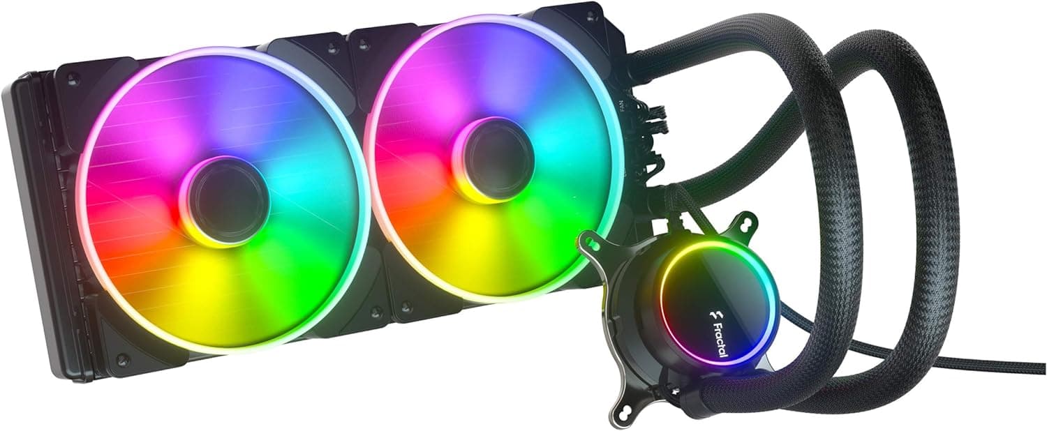 [Dual 140mm Fan Processor Water Cooler] Fractal Design Celsius+ S28 Prisma PWM ARGB 280 mm