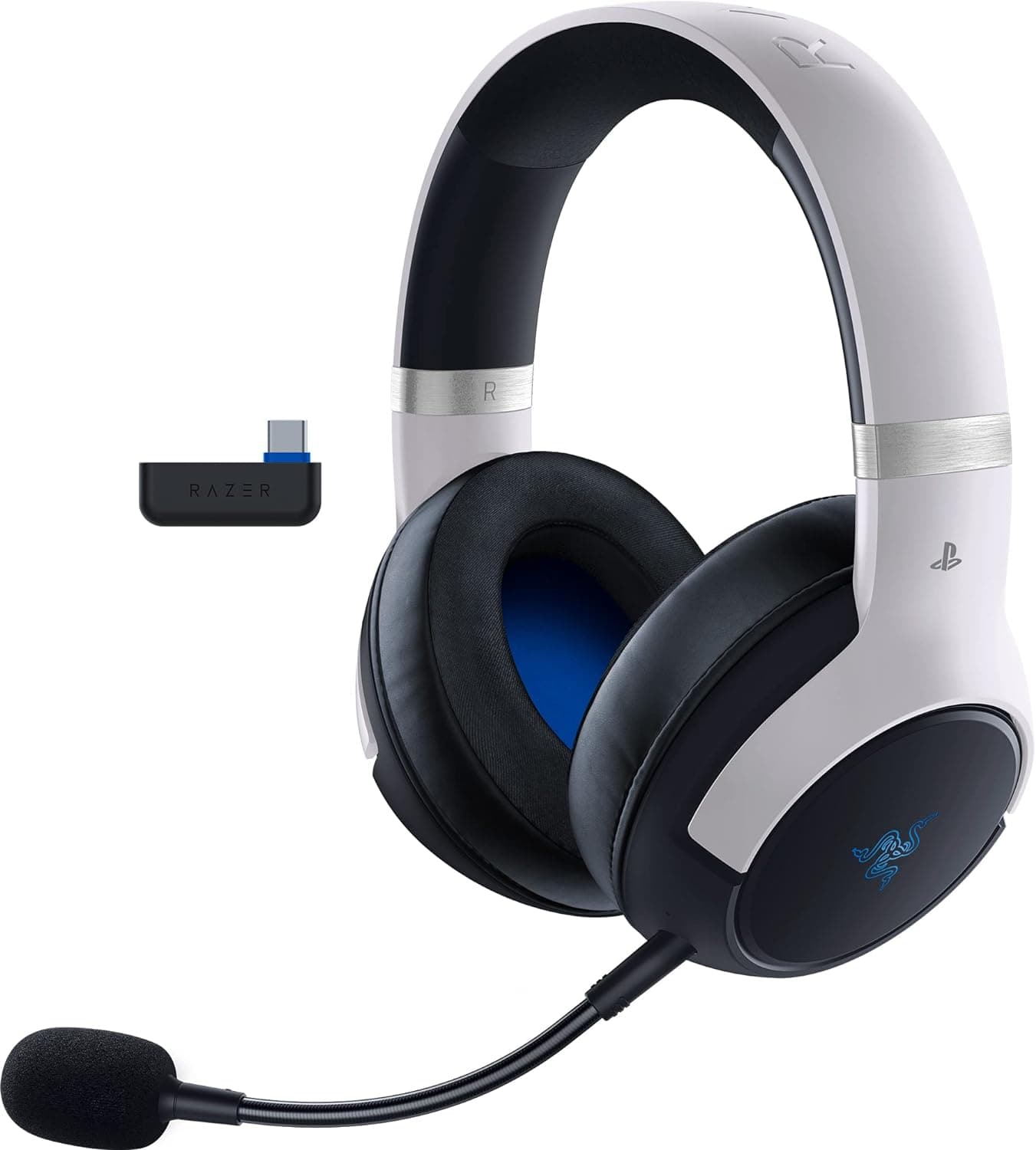 [Wireless Gaming Headset] Razer Kaira Pro Hyperspeed - Playstation Licenced [Multi-Platform Gaming Headset with Haptics for Playstation 5]