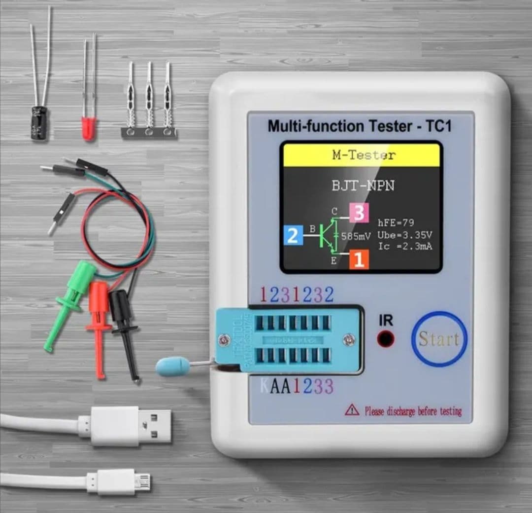 LCR TC1 1.8 Inch TFT LCD Display Multimeter Transistor Tester από AliExpress 