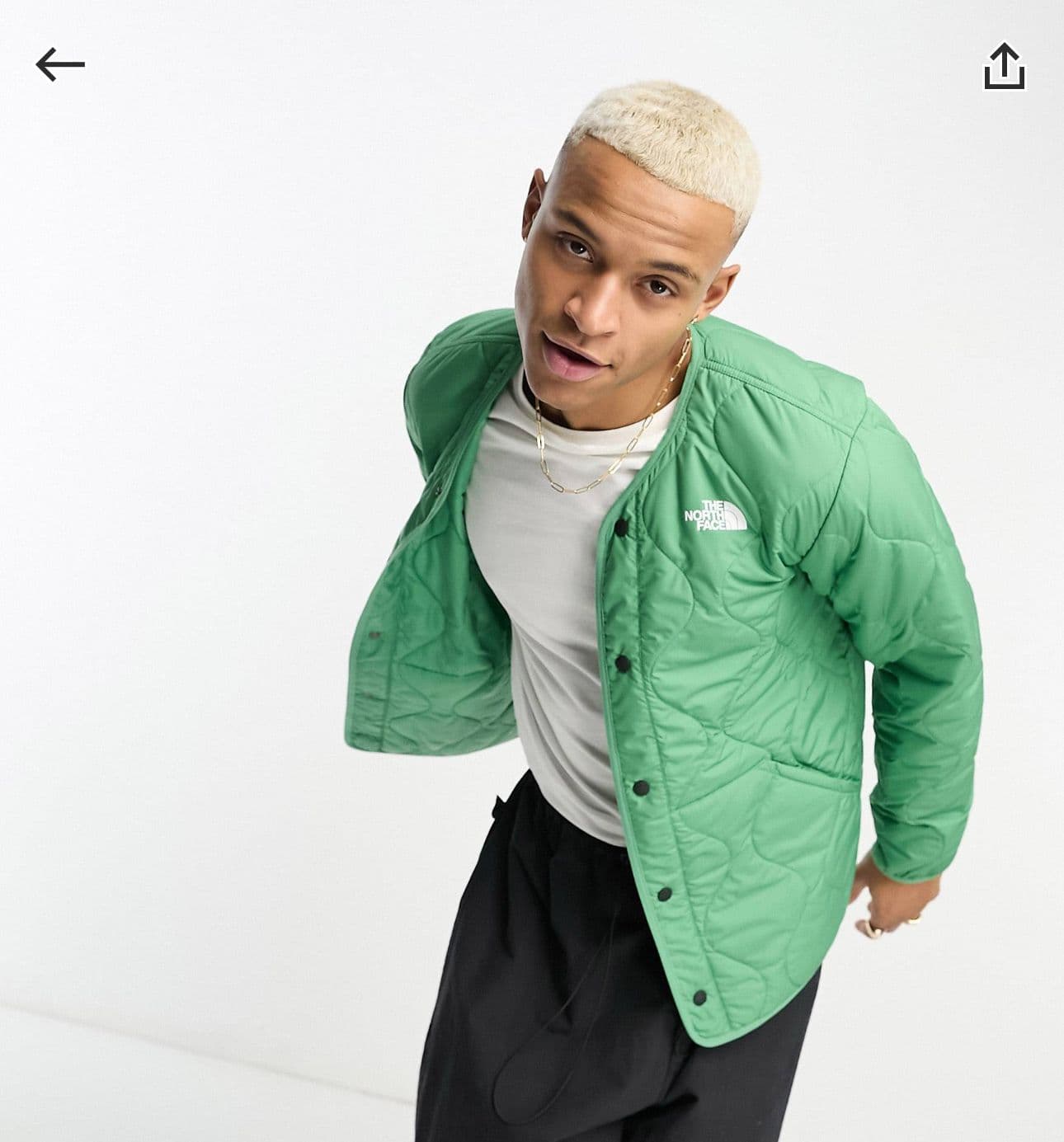 North Face Ampato Jacket σε πράσινο στις 37.94£, στο ASOS