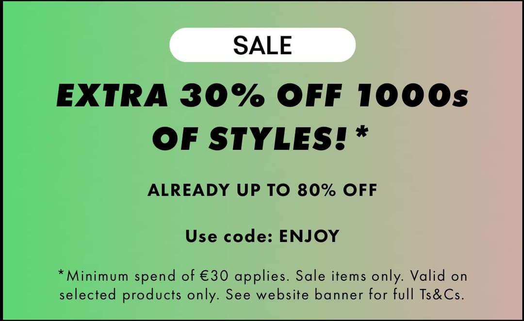 -30% στο ASOS στα ήδη εκπτωτικά, με τον κωδικό ENJOY