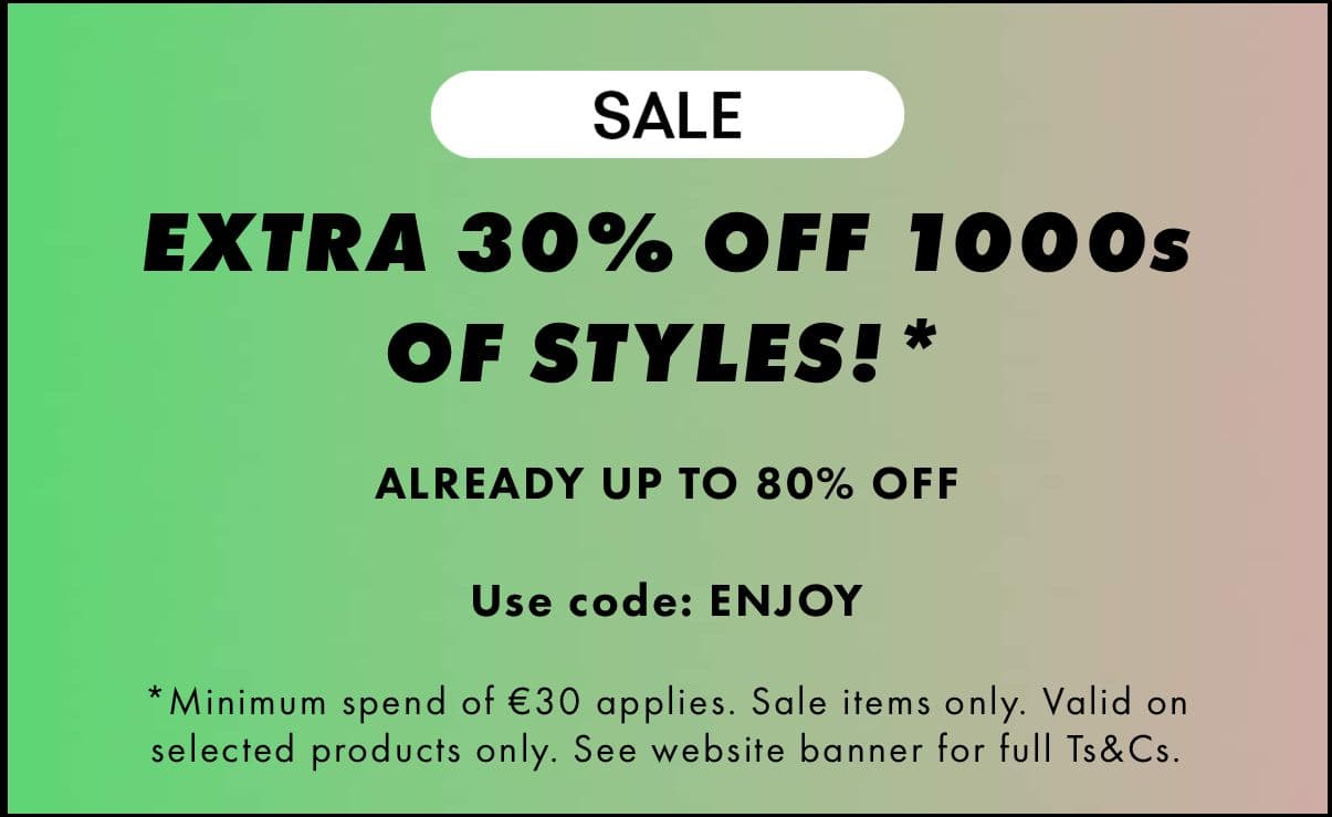 -30% στο ASOS στα ήδη εκπτωτικά, με τον κωδικό ENJOY