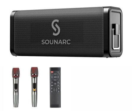 SOUNARC M1 80W IPX6 Waterproof Bluetooth Speaker with 2 Wireless Microphones στα 39€ από Geekbuying (αποθήκη Τσεχίας)