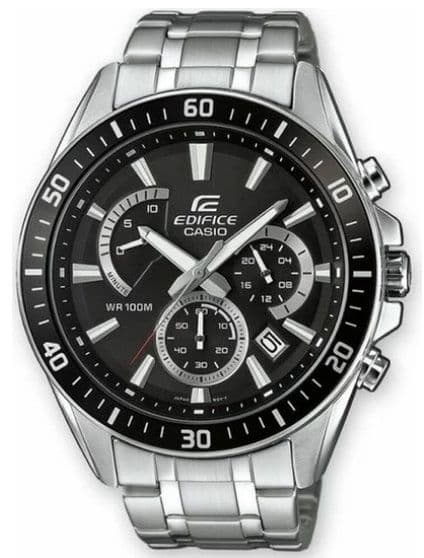 Casio Edifice EFR-552D-1AVUEF Ανδρικό Ρολόι Χρονογράφος Μπαταρίας με Ασημί Μεταλλικό Μπρασελέ, 47mm στα 84,03, Amazon.de