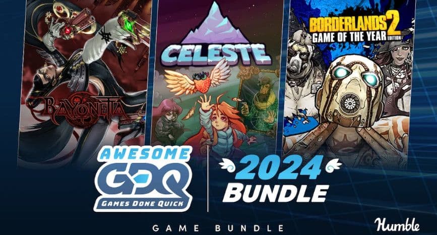 Humble Bundle Awesome Games Done Quick 2024 με 8 παιχνίδια και DLC μέσω Steam όπως Borderlands 2 Game of the Year, Bayonetta, Bloodstained: Ritual of the Nightστα 9,15€