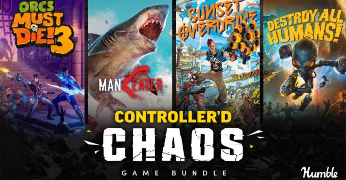 Controller'd Chaos Game Bundle με παιχνίδια όπως Destroy All Humans, Maneater, Sunset Overdrive, Orcs Must Die! 3 και άλλα 