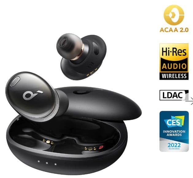 Soundcore by Anker Liberty 3 Pro In-ear ασύρματα Ακουστικά με Αντοχή στον Ιδρώτα και Θήκη Φόρτισης Midnight Black στα 101,33€, amazon.fr