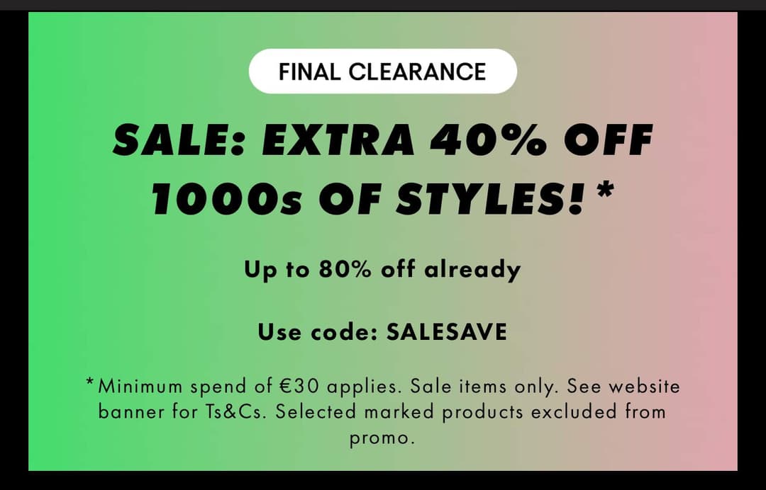 Extra -40% στο ASOS σε επιλεγμένα εκπτωτικά είδη