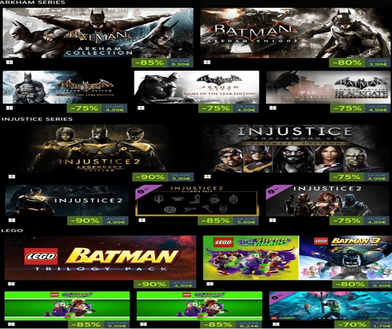 Batman™: Arkham Knight στα 3,99€, Batman™: Arkham Origins στα 4,99€, Batman: Arkham Collection στα 8,99€ και άλλα παιχνίδια, Steam