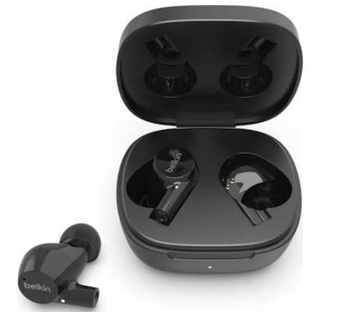 Belkin Soundform Rise In-ear Bluetooth Handsfree Ακουστικά με Αντοχή στον Ιδρώτα και Θήκη Φόρτισης Μαύρα στα 23,29€, it4you.gr