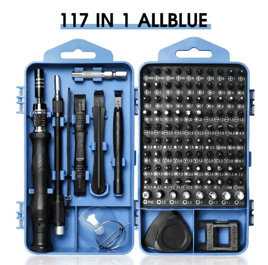 Precision Screwdriver Set 117 in 1 Magnetic Repair Tool Kit with 98 Torx Phillips Screw Driver Bits