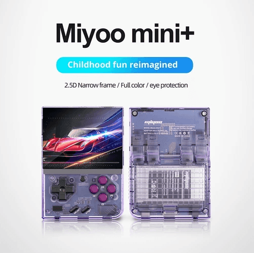 [Retro Handheld Gaming] MIYOO Mini Plus Game Console με micros SD card 64GB - 25966 games - [Purple]