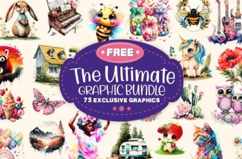 Δωρεάν (από 225$) για πάντα 1 άδεια, για το Creative Fabrica PNG Images Bundle [for PC, Mac, Android, & iOS], sharewareonsale.com